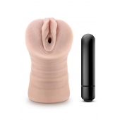 Телесный мастурбатор-вагина Ayumi с вибрацией - Blush Novelties - в Чебоксарах купить с доставкой