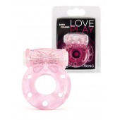 Розовое эрекционное виброкольцо с бабочкой - 1137 - в Чебоксарах купить с доставкой