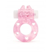 Розовое эрекционное виброкольцо в форме зайчика - 1137 - в Чебоксарах купить с доставкой
