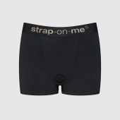 Черные трусики-боксеры для фиксации насадок Strap-on-me Harness Lingerie Allure - size L - Strap-on-me - купить с доставкой в Чебоксарах