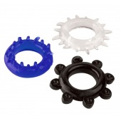 Набор из 3 эрекционных колец разного цвета и рельефа - Boys of Toys - в Чебоксарах купить с доставкой