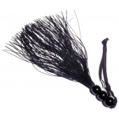 Черная силиконовая плетка - 25,4 см. - Boys of Toys - купить с доставкой в Чебоксарах