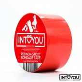 Красный скотч для фиксации Non-Sticky Bondage Tape - 15 м. - Intoyou - купить с доставкой в Чебоксарах