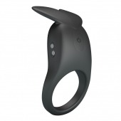 Черное перезаряжаемое виброкольцо Carlton - Baile - в Чебоксарах купить с доставкой