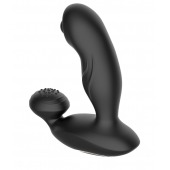 Черный вибромассажер простаты с вращающимся шариком - Secwell - в Чебоксарах купить с доставкой