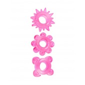 Комплект из 3 розовых эрекционных колец - Erowoman-Eroman - в Чебоксарах купить с доставкой