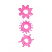 Комплект из трех розовых эрекционных колец - Erowoman-Eroman - в Чебоксарах купить с доставкой