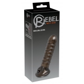 Насадка на пенис Rebel smoke с рёбрышками и отверстием под мошонку - Orion - в Чебоксарах купить с доставкой