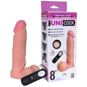 Фаллическая насадка Харнесс UNICOCK 8  с вибрацией - 20 см. - LOVETOY (А-Полимер) - купить с доставкой в Чебоксарах