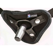 Страпон с 2 насадками и вибрацией UniStrap - 20 и 18 см. - LOVETOY (А-Полимер) - купить с доставкой в Чебоксарах