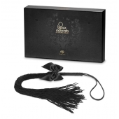 Чёрная плётка Lilly Whip Bijoux - Bijoux Indiscrets - купить с доставкой в Чебоксарах