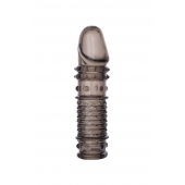 Дымчатая закрытая насадка ToyFa XLover с чешуйками и пупырышками - 13,5 см. - ToyFa - в Чебоксарах купить с доставкой