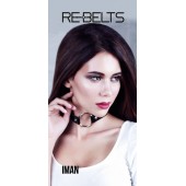 Чёрный чокер-кляп Iman Black - Rebelts - купить с доставкой в Чебоксарах