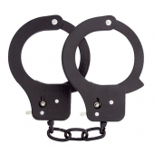 Чёрные наручники из листового металла BONDX METAL CUFFS BLACK - Dream Toys - купить с доставкой в Чебоксарах