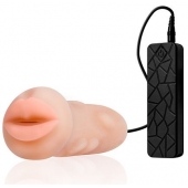 Мастурбатор-ротик с вибрацией REALSTUFF VIBRATING MASTURBATOR MOUTH - Dream Toys - в Чебоксарах купить с доставкой