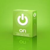 Цветные ароматизированные презервативы ON) Fruit   Color - 3 шт. - ON) - купить с доставкой в Чебоксарах