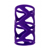 Фиолетовая насадка-сетка на пенис - 7,5 см. - A-toys - в Чебоксарах купить с доставкой