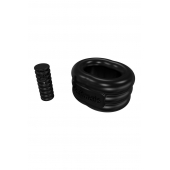 Чёрное эрекционное виброкольцо Stretch - Bathmate - в Чебоксарах купить с доставкой