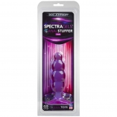 Фиолетовая рельефная анальная пробка SpectraGels Purple Anal Stuffer - 14 см. - Doc Johnson