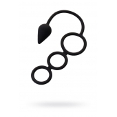 Тройное эрекционное кольцо с анальным хвостом Drop S-size - Erotist Adult Toys - в Чебоксарах купить с доставкой