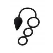 Тройное эрекционное кольцо с анальным хвостом Drop M-size - Erotist Adult Toys - в Чебоксарах купить с доставкой