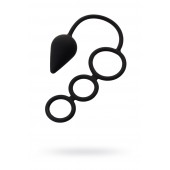 Тройное эрекционное кольцо с анальным хвостом Drop M-size - Erotist Adult Toys - в Чебоксарах купить с доставкой