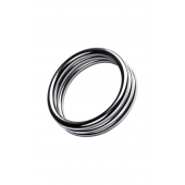 Металлическое эрекционное кольцо с рёбрышками размера L - ToyFa - в Чебоксарах купить с доставкой