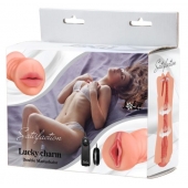 Двусторонний мастурбатор с вибропулей Satisfaction Lucky charm - Lola Games - в Чебоксарах купить с доставкой