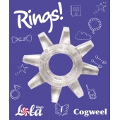 Прозрачное эрекционное кольцо Rings Cogweel - Lola Games - в Чебоксарах купить с доставкой