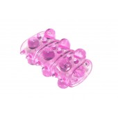 Розовая насадка на пенис Rings Armour - Lola Games - в Чебоксарах купить с доставкой