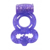 Фиолетовое эрекционное кольцо Rings Treadle с подхватом - Lola Games - в Чебоксарах купить с доставкой