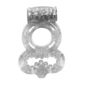 Прозрачное эрекционное кольцо Rings Treadle с подхватом - Lola Games - в Чебоксарах купить с доставкой
