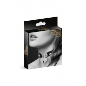 Черный чокер с замком в форме сердца - Bijoux Pour Toi - купить с доставкой в Чебоксарах
