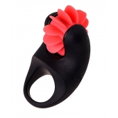 Чёрно-красное эрекционное виброкольцо Erotist - Erotist Adult Toys - в Чебоксарах купить с доставкой