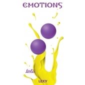 Фиолетовые вагинальные шарики без сцепки Emotions Lexy Large - Lola Games