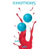 Голубые вагинальные шарики без сцепки Emotions Lexy Large - Lola Games