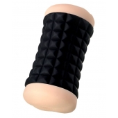 Двухсторонний мастурбатор JOS JANICE в черном цилиндре - JOS - в Чебоксарах купить с доставкой