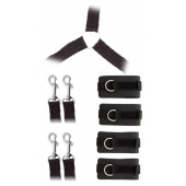 Комплект наручников и поножей LUXURIOUS BED RESTRAINT CUFF SET - Blush Novelties - купить с доставкой в Чебоксарах