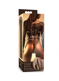 Коричневый мастубратор-вагина Nicole s Kitty - Blush Novelties - в Чебоксарах купить с доставкой