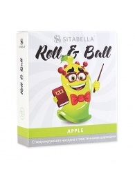 Стимулирующий презерватив-насадка Roll   Ball Apple - Sitabella - купить с доставкой в Чебоксарах