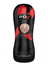 Мастурбатор-вагина Vibrating Pussy Stroker с вибрацией - Pipedream - в Чебоксарах купить с доставкой