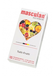 Жёлтые презервативы Masculan Ultra Tutti-Frutti с фруктовым ароматом - 10 шт. - Masculan - купить с доставкой в Чебоксарах