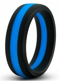 Черно-синее эрекционное кольцо Silicone Go Pro Cock Ring - Blush Novelties - в Чебоксарах купить с доставкой