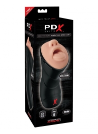 Мастурбатор-ротик Deep Throat Vibrating Stroker - Pipedream - в Чебоксарах купить с доставкой
