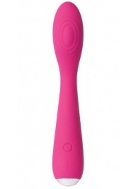 Ярко-розовый G-стимулятор IRIS Clitoral   G-spot Vibrator - 18 см. - Svakom