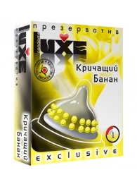 Презерватив LUXE  Exclusive  Кричащий банан  - 1 шт. - Luxe - купить с доставкой в Чебоксарах