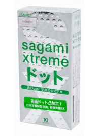 Презервативы Sagami Xtreme Type-E с точками - 10 шт. - Sagami - купить с доставкой в Чебоксарах