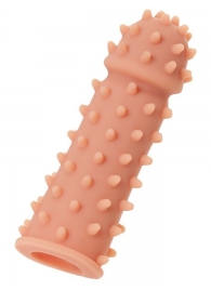 Телесная реалистичная насадка KOKOS Extreme Sleeve 03 с дополнительной стимуляцией - 12,7 см. - KOKOS - в Чебоксарах купить с доставкой