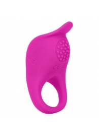 Ярко-розовое эрекционное виброкольцо Silicone Rechargeable Teasing Enhancer - California Exotic Novelties - в Чебоксарах купить с доставкой