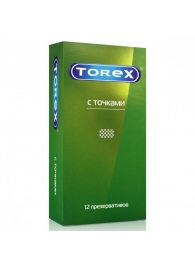 Текстурированные презервативы Torex  С точками  - 12 шт. - Torex - купить с доставкой в Чебоксарах